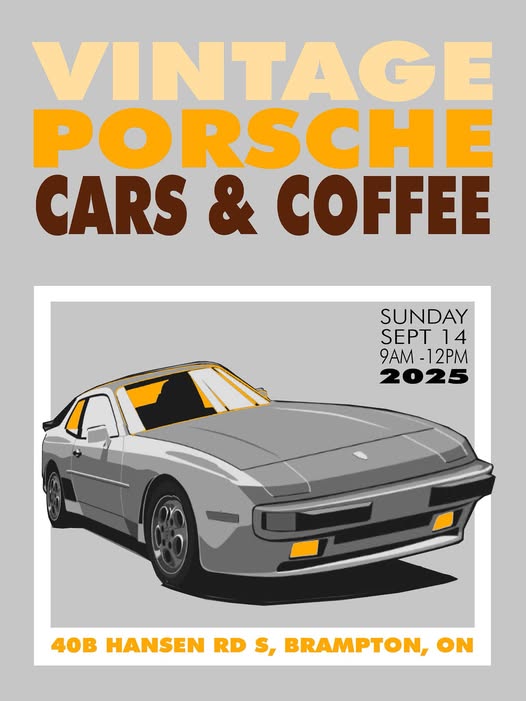 Vintage Porsche Cars & Coffee flyer